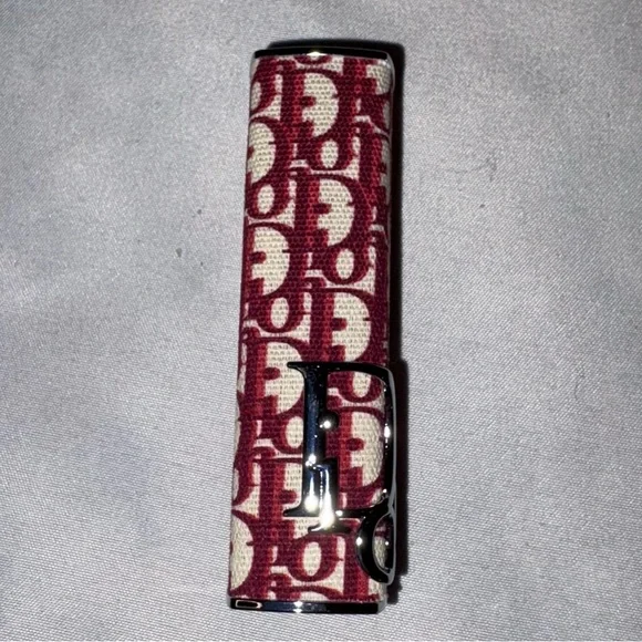❌SOLD!❌ DIOR LIMITED Addict Shine Lipstick Case BURGUNDY OBLIQUE NWOT - Picture 4 of 4
